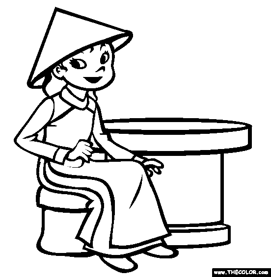 Vietnam Coloring Page