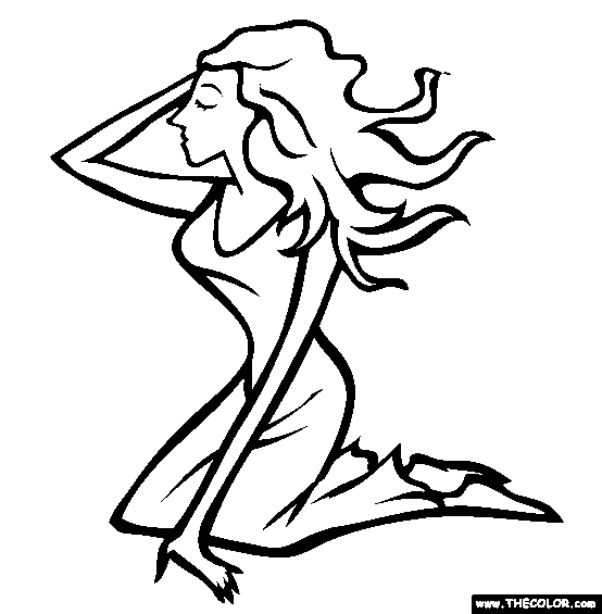 Virgo Coloring Page