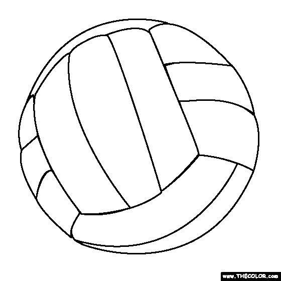 Volleyball Coloring Page