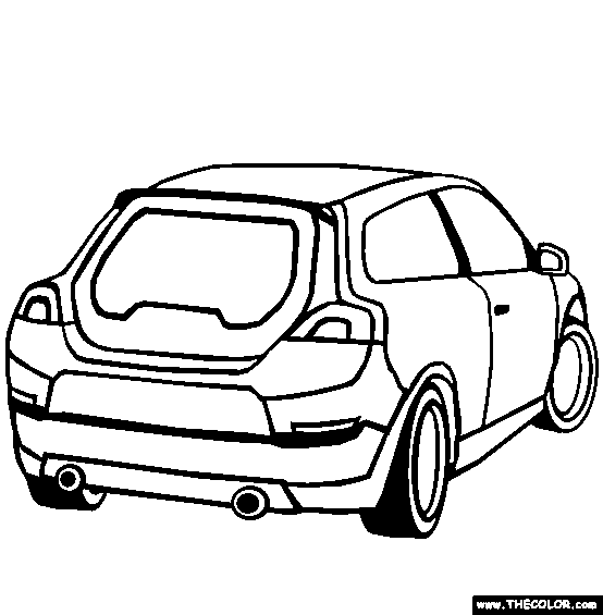 Volvo C30 Coloring Page