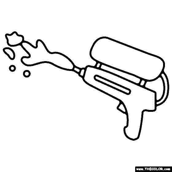 Water Squirter Coloring Page