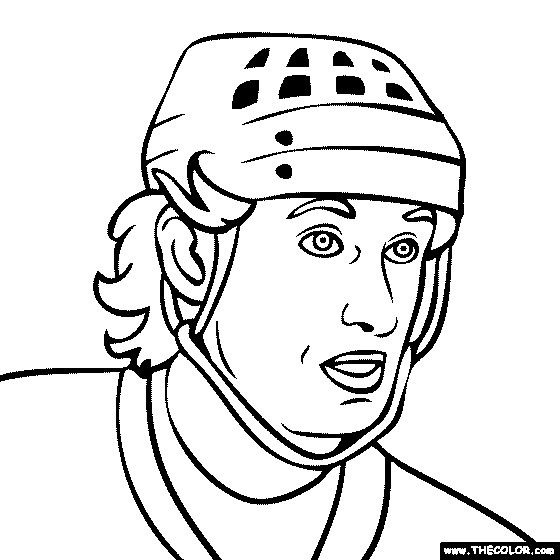 Wayne Gretzky Coloring Page