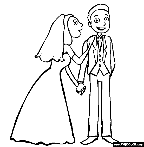 Wedding Coloring Page