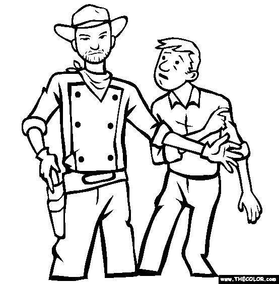 Western Coloring Page