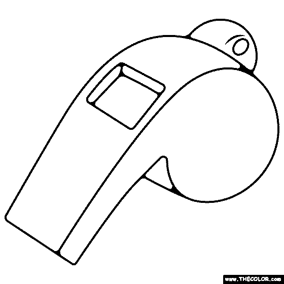 Whistle Coloring Page