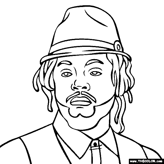 Hip Hop Rap Star Online Coloring Pages