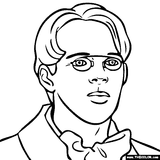 William Butler Yeats Coloring Page