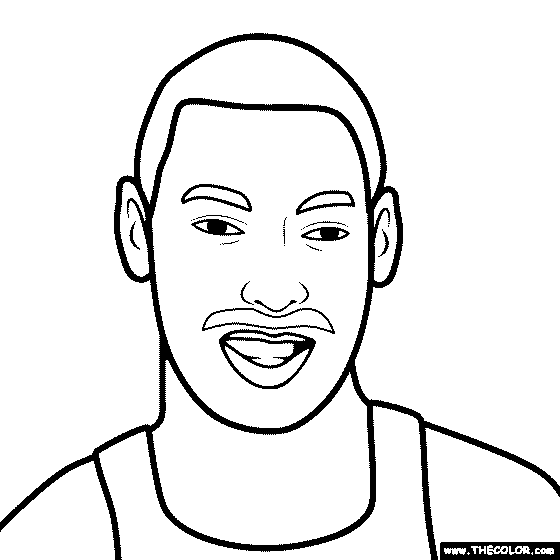 Wilt Chamberlin Coloring Page