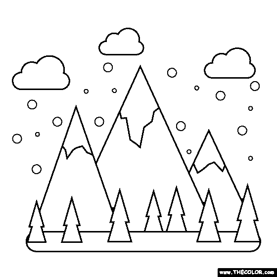 Winter Wonderland Coloring Page