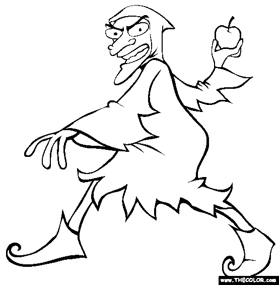 Witch Coloring Page