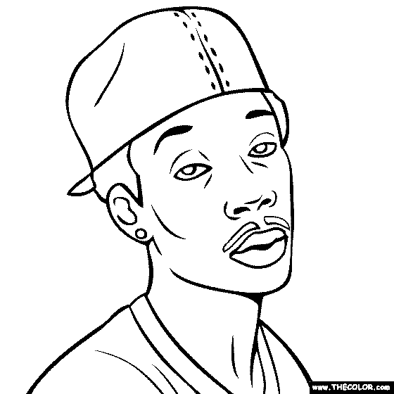 Hip Hop Rap Star Online Coloring Pages