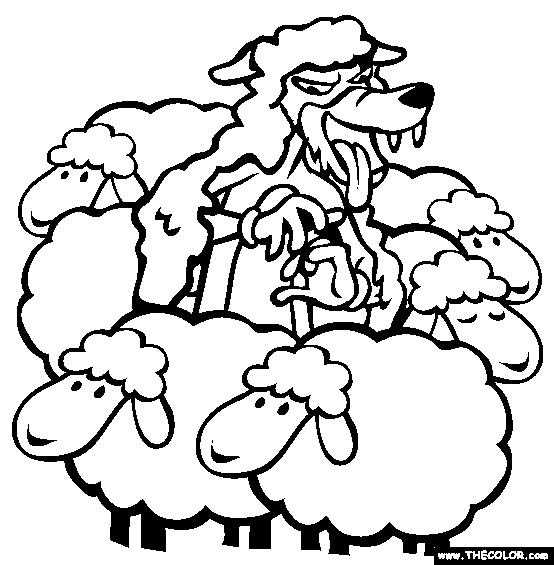 Wolf In Sheeps Clothing Coloring Page