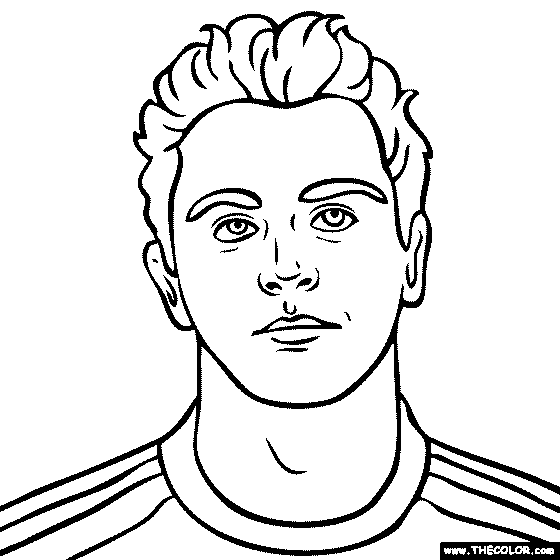 Xavi Coloring Page