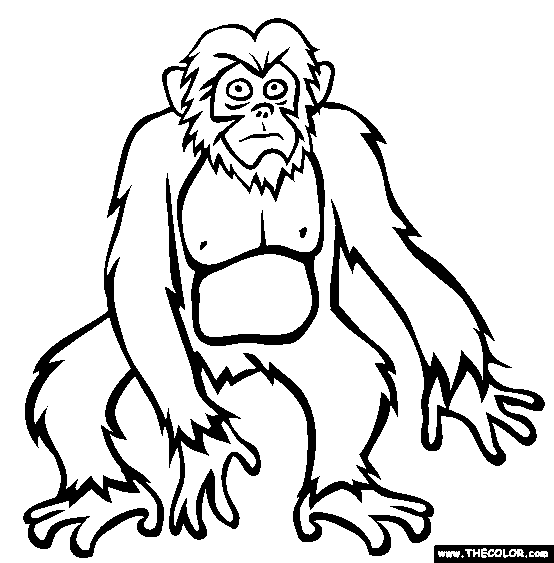 Yeren Coloring Page