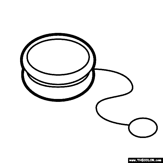 Yo-Yo Coloring Page