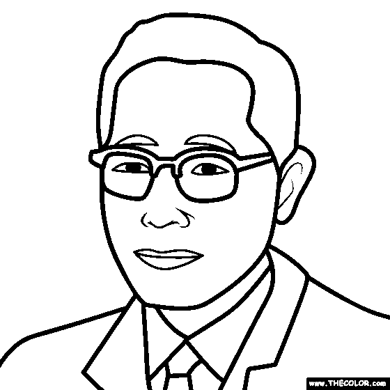 Young Oak Kim Coloring Page