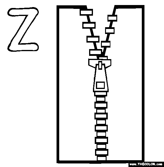 Z Coloring Page