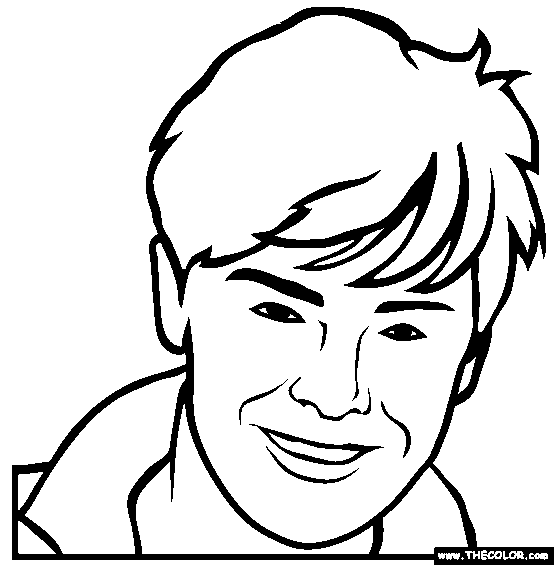 Zac Efron Online Coloring Page