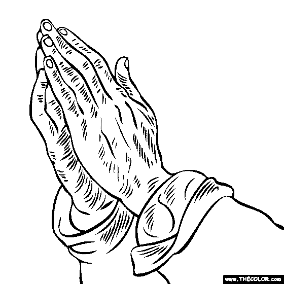 Albrecht Durer - praying hands Painting Coloring