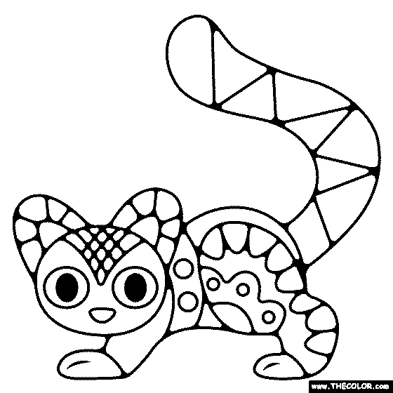 Alebrije Coloring Page