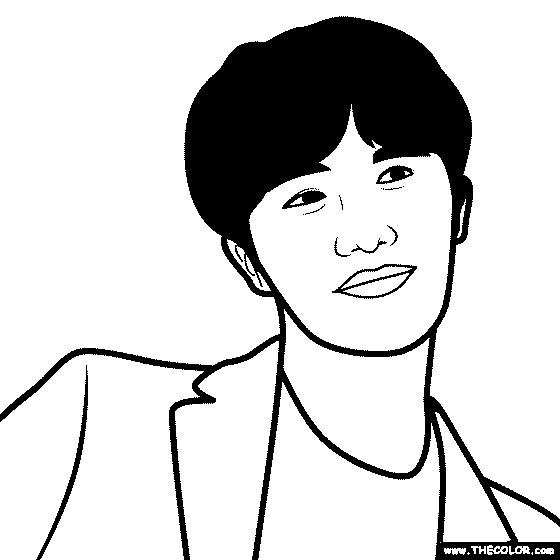 BTS JHope Coloring Page