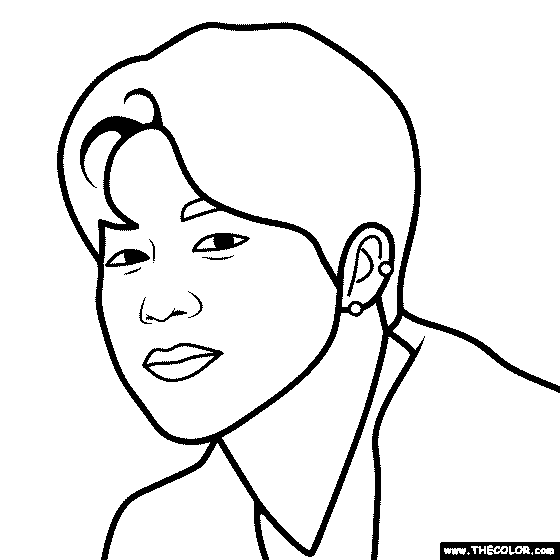 BTS - Jimin Coloring Page