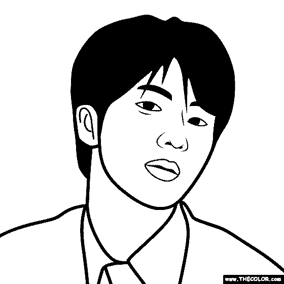 BTS - Jin Coloring Page