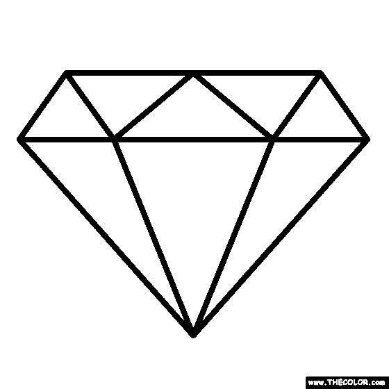 Diamond Coloring Page