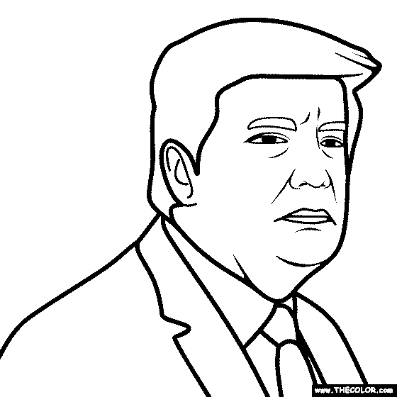 Donald Trump Coloring Page - (2 of 3)