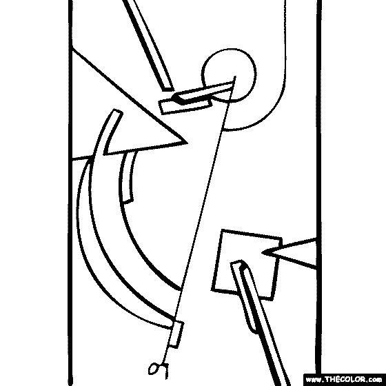 El Lissitzky - Proun painting coloring page