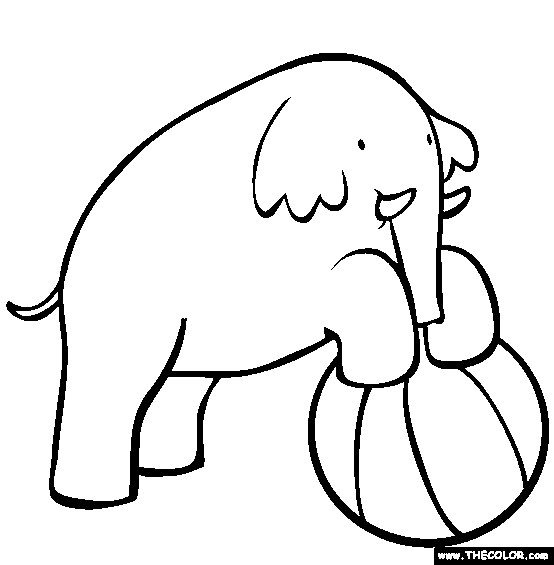 Elephant Coloring Page