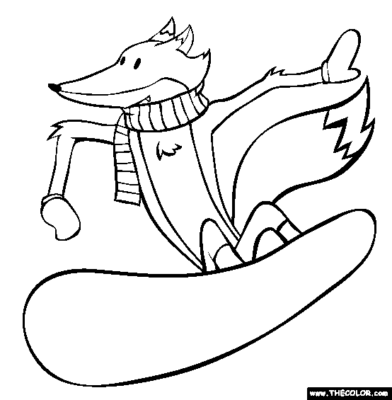 Fox Coloring Page