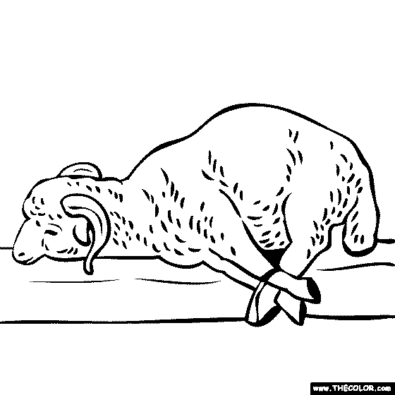 Francisco de Zurbarán - Agnus Dei Coloring Page