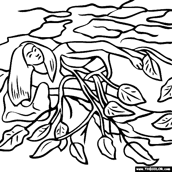 Frida Kahlo - Roots painting coloring page