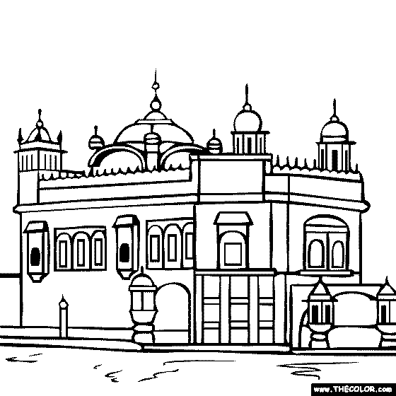 Golden Temple, Amritsar, Punjab, India coloring