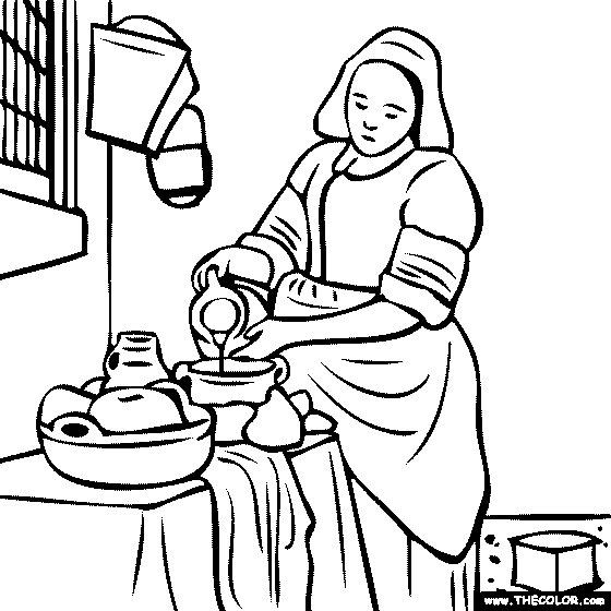 Johannes Vermeer - The Milkmaid