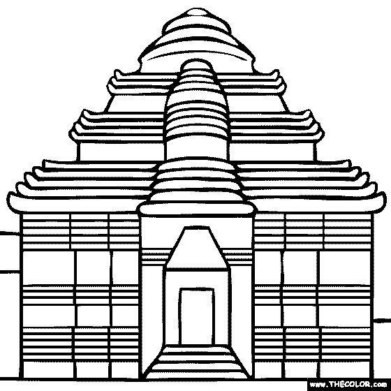 Konark Sun Temple - India coloring page