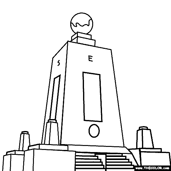 monument coloring pages