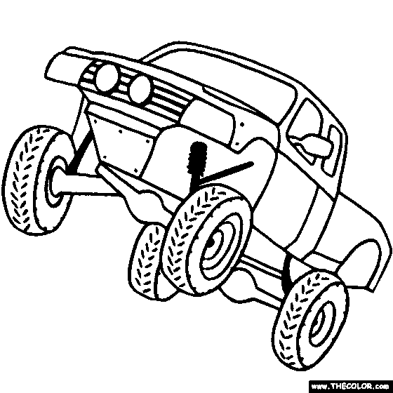 Off Road Vehicle Online Coloring Page