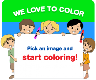 We love to color!  Pick an image and start coloring