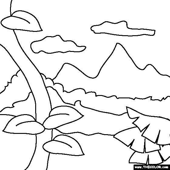 Rain Forest Coloring Page